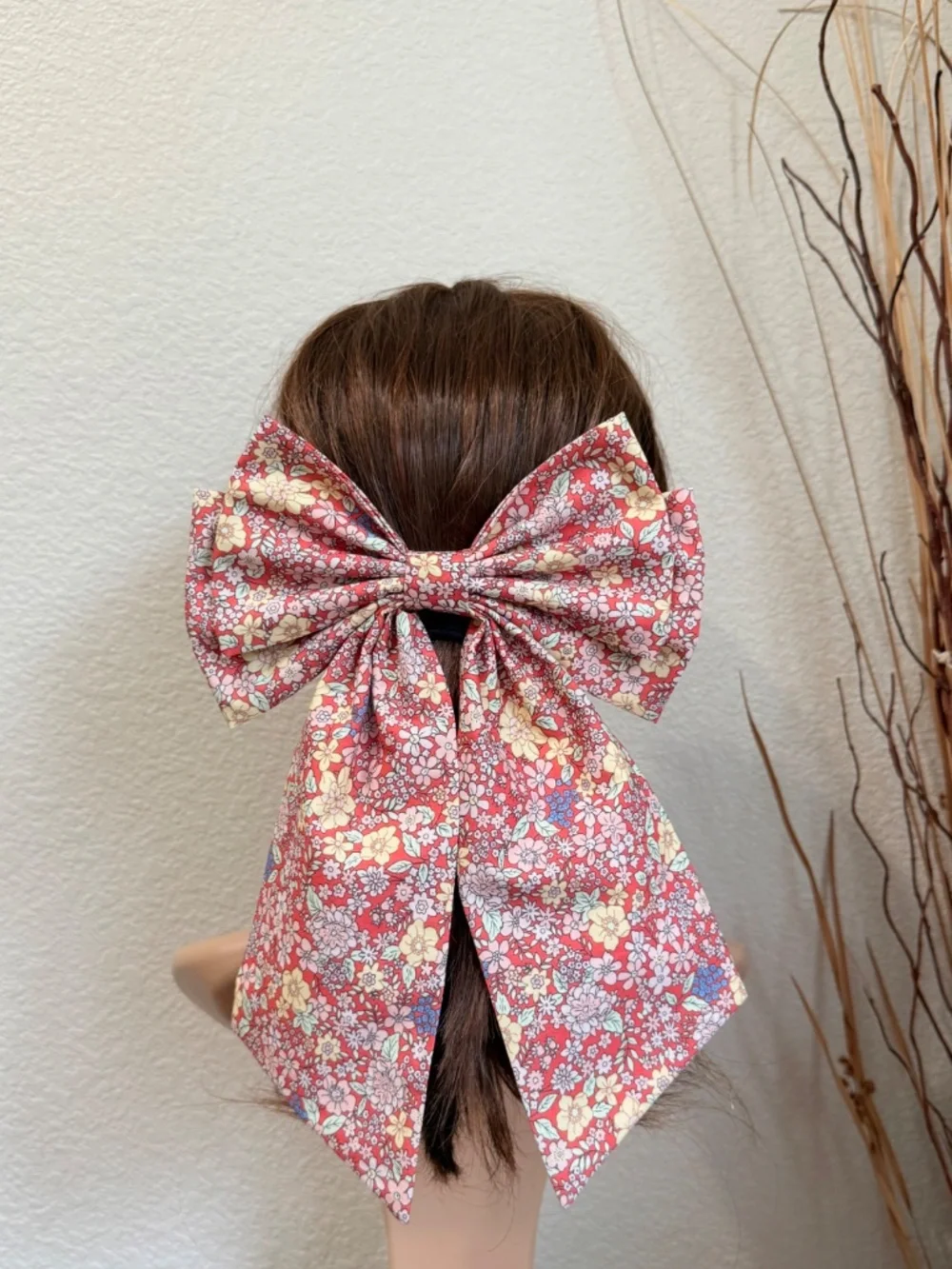 Cotton hair bow hair clip big bow